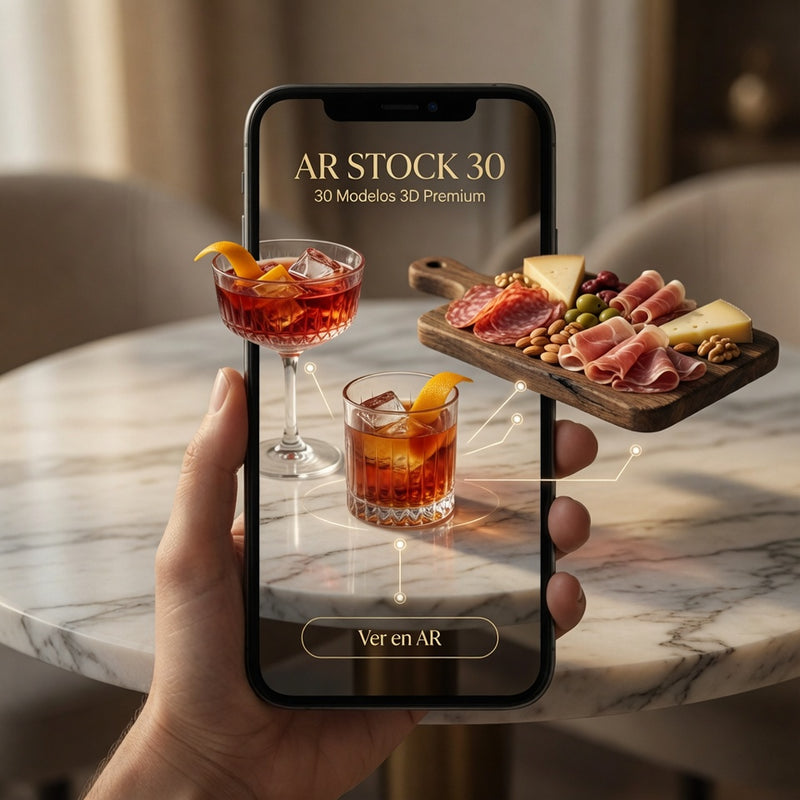 ShopAR - Plantilla 3D + AR para Tiendas Shopify (Stock 30)