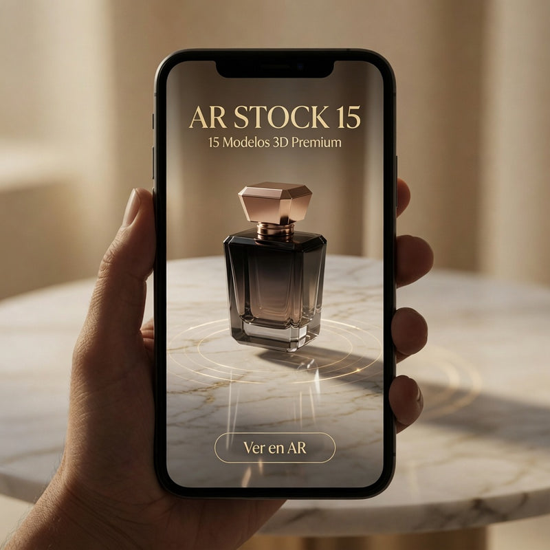 ShopAR - Plantilla 3D + AR para Tiendas Shopify ( Stock 15 )